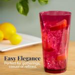 Acrylic Reusable Drinking Glasses Set of 8