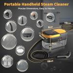 Gautye Portable Steam Cleaner with 15 Accessories