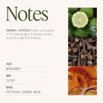 Sahara Amber Scented Candle with Bergamot & Clove