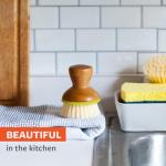 Bamboo Dish Brush – Safe, Ergonomic, Stylish Scrubber