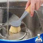 MR.SIGA Bamboo Handle Dish Brush Set of 2