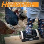 Sturdy Wooden Boot Scraper and Shoe Brush