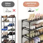 10-Tier Shoe Rack for 50 Pairs - Black