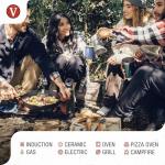 Victoria 10-Inch Cast Iron Square Grill Pan