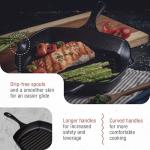 Victoria 10-Inch Cast Iron Square Grill Pan