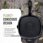 Victoria 10-Inch Cast Iron Square Grill Pan