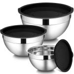 LIANYU Stainless Steel Mixing Bowls with Lids Set
