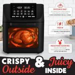 Gourmia 14 Qt Air Fryer Oven with Rotisserie