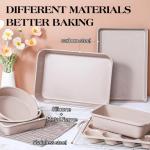 AOTASO 8-Piece Nonstick Silicone Baking Pans Set