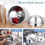 LIANYU Stainless Steel Mixing Bowls with Lids Set