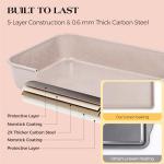 AOTASO 8-Piece Nonstick Silicone Baking Pans Set