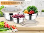 TeamFar Nesting Mixing Bowls with Airtight Lids