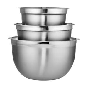 Stainless Steel Nesting Mixing Bowls - Set of 3