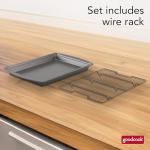 GoodCook Nonstick Baking Pan with Wire Rack