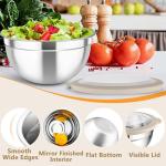 TeamFar Nesting Mixing Bowls with Airtight Lids