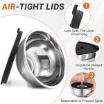 Stainless Steel Mixing Bowls Set with Lids