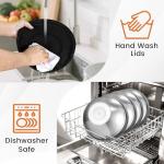 Stainless Steel Mixing Bowls Set with Lids