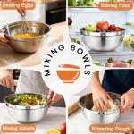 Stainless Steel Mixing Bowls Set with Lids