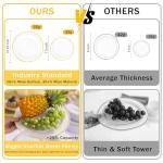 WELLIFE 350-Piece Gold Disposable Dinnerware Set