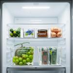 Tiawudi 10-Piece Clear Plastic Storage Bin Set