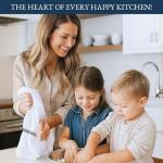 12 Pack Grey Stripe Cotton Kitchen Hand Towels