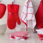 T-Fal Cotton Waffle Dish Cloths (4-Pack) Red