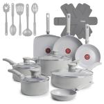 T-Fal 20-Piece Ceramic Nonstick Cookware Set