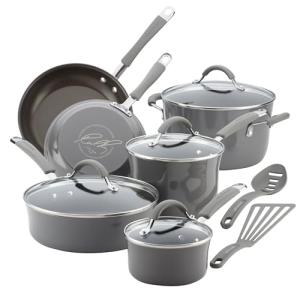 Rachael Ray Cucina Nonstick Cookware Set, 12 Pieces