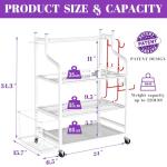 Yoga Mat and Home Gym Storage Rack with Wheels