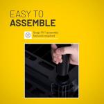 Durable 4-Shelf Plastic Storage Shelves Unit