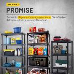Durable 4-Shelf Plastic Storage Shelves Unit