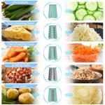 Energevity Manual Cheese Grater with 5 Blades