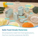 Energevity Manual Cheese Grater with 5 Blades