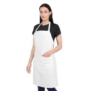 Adjustable Cotton Kitchen Apron with Pockets - 8 Colors