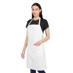 Adjustable Cotton Kitchen Apron with Pockets - 8 Colors