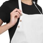 Adjustable Cotton Kitchen Apron with Pockets - 8 Colors