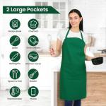 Adjustable Cotton Kitchen Apron with Pockets - 8 Colors