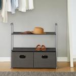 Closet Storage Organizer with Fabric Bins and Drawers