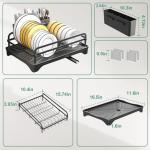 Large Dish Drying Rack with Utensil Holder