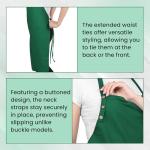 Adjustable Cotton Kitchen Apron with Pockets - 8 Colors
