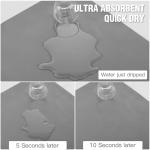 Super Absorbent Dish Drying Mat with Non-Slip Back