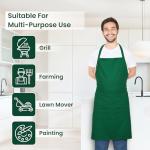 Adjustable Cotton Kitchen Apron with Pockets - 8 Colors