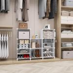AWTATOS 8 Cube Closet Organizer - White Shelving