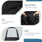 Adjustable Cotton Chef Aprons with Bandanas, 2 Pack