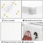 AWTATOS 8 Cube Closet Organizer - White Shelving