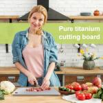 BLOCE Double-Sided Titanium Cutting Board for Kitchen