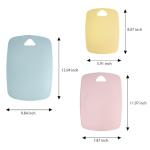 Carote Colorful Plastic Cutting Board Set of 3