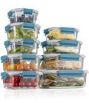 9-Pack Glass Storage Containers with Airtight Lids