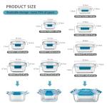 9-Pack Glass Storage Containers with Airtight Lids