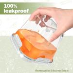 Glass Soup Containers with Lids - 4 Pack